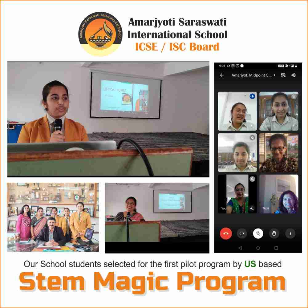 Our School students selected for the first pilot program by US based Stem Magic Program. edusprint.bhavnagareducation.org. JEE cracker 1st in Bhavnagar and Gujarat, Sarthak Patel. The year 2021-2022 Class 1 to 10, Commerce, Science Result. ICSE Result, Student achievement, student result, JEE, NETT, FOUNDATION ICSE/ISC/CISCE Students. ASIS Group, ASIS School Group, Amarjyoti Saraswati International School, Amarjyoti Saraswati School, ASIS International School, CISCE affiliated schools, Top ICSE schools, Best ISC schools, ICSE Board schools, ISC Board schools, Amarjyoti Saraswati admissions, ASIS school curriculum, CISCE Board education, ICSE syllabus and curriculum, ISC syllabus and curriculum, Amarjyoti Saraswati school reviews, ASIS school facilities, Best international schools, Top ICSE schools in Gujarat, Top ISC schools in Bhavnagar, Amarjyoti Saraswati school fees, ASIS school scholarships, Bhavnagar alumni network, Amarjyoti Saraswati alumni, ASIS alumni success stories, Bhavnagar education system, Amarjyoti Saraswati International School, CISCE Board Bhavnagar, ICSE Board Bhavnagar, ISC Board Bhavnagar, Top Bhavnagar ICSE schools, Best Bhavnagar ISC schools, Bhavnagar international schools, Amarjyoti Saraswati school admissions, ASIS alumni events, Bhavnagar education news, CISCE Board schools in Bhavnagar, ICSE syllabus and curriculum, ISC syllabus and curriculum, Amarjyoti Saraswati school reviews, ASIS school facilities, Bhavnagar school rankings, Amarjyoti Gohil, Bhavnagar, Kalvibid, Congratulation.