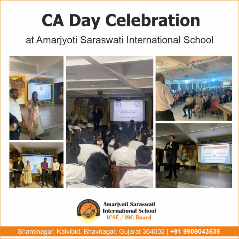 CA Day Celebration at Amarjyoti Saraswati International School