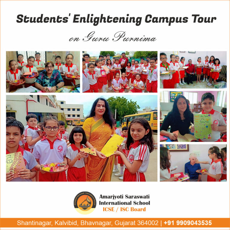 Students’ Enlightening Campus Tour on Guru Purnima